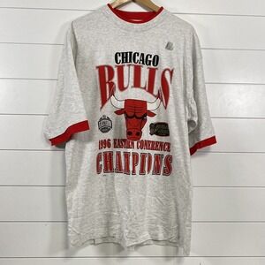 Vintage Chicago Bulls Shirt Mens XL NBA Basketball 1996 Champions 90s Tee Sports
